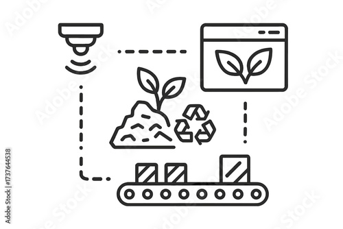 Smart agriculture technology with automated farming and sustainable resource management