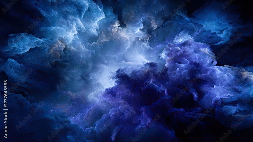 Obraz premium Abstract Digital Cosmic Cloudscape