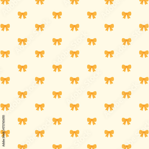 Yellow Ribbon Pattern Background, Gift Wrap and Card Illustration