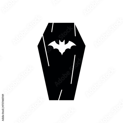 Coffin Icon – Halloween Grave Illustration