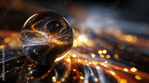 Abstract sphere reflection