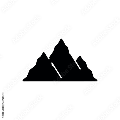 Mountain Icon – Nature Peak Illustration