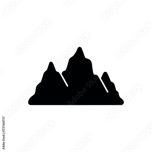 Mountain Icon – Nature Peak Illustration