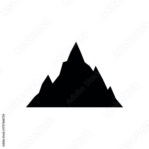 Mountain Icon – Nature Peak Illustration