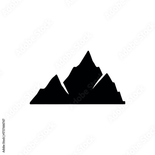 Mountain Icon – Nature Peak Illustration