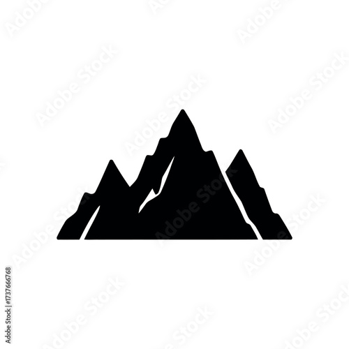 Mountain Icon – Nature Peak Illustration