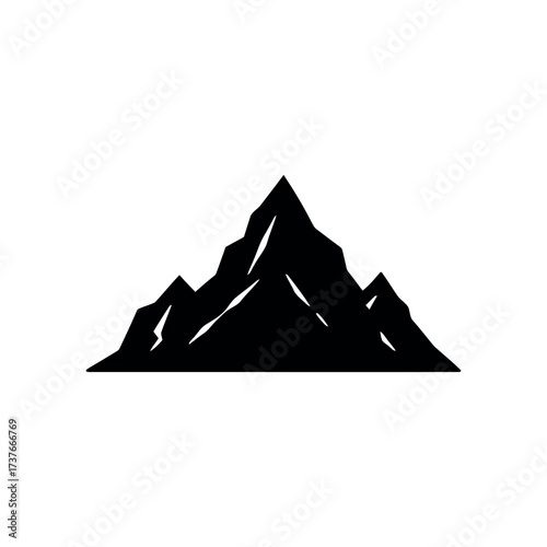 Mountain Icon – Nature Peak Illustration