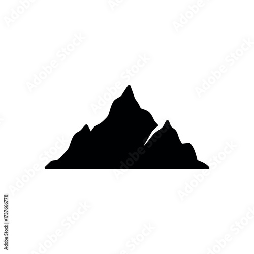 Mountain Icon – Nature Peak Illustration