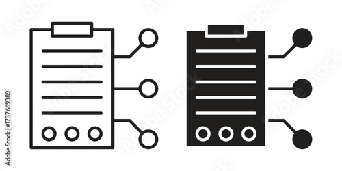 Smart contract icon art in black and white
