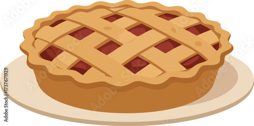 Canadian cake on a white background