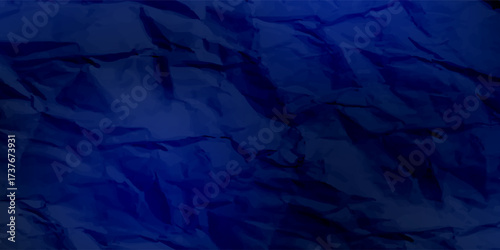 Deep Blue Abstract Crumpled Texture Background for Design and Presentation Use in Projects.vector eps10