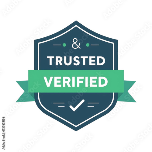 Trusted and verified badge with checkmark