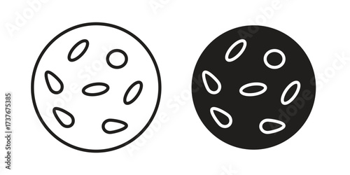 Thalassaemia icon art in black and white