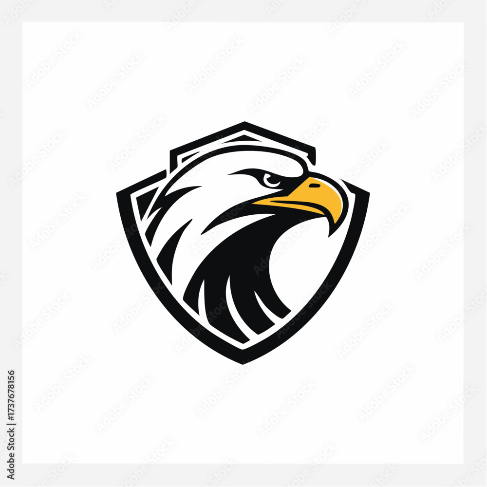 Obraz premium cartoon eagle vector illustration icon