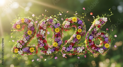 Vibrant Floral 2026, New Year Growth