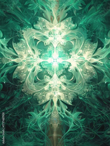 Intricate fractal abstract background