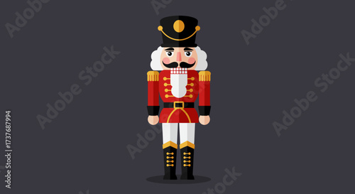 Traditional Christmas Nutcracker Soldier Figurine Decoration.