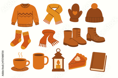 Cozy autumn essentials: sweaters, scarves, mittens, and more for chilly days