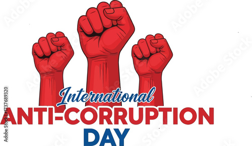 Powerful fists raised in solidarity against corruption