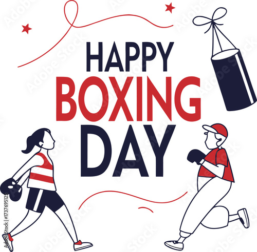 happy boxing day holiday winter event sale