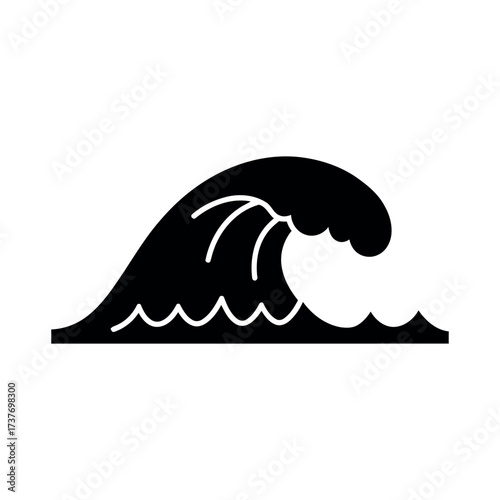 Wave Icon – Ocean Water Illustration