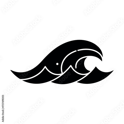 Wave Icon – Ocean Water Illustration