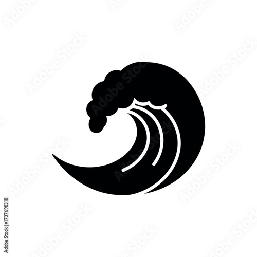 Wave Icon – Ocean Water Illustration