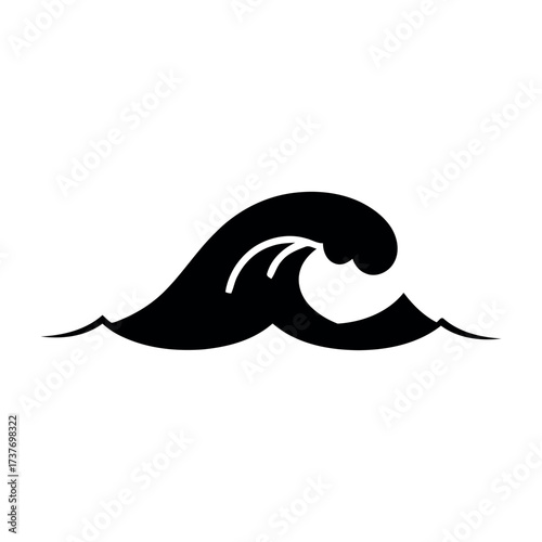 Wave Icon – Ocean Water Illustration