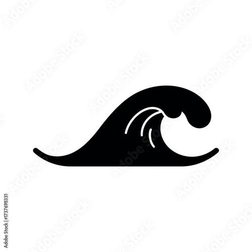 Wave Icon – Ocean Water Illustration