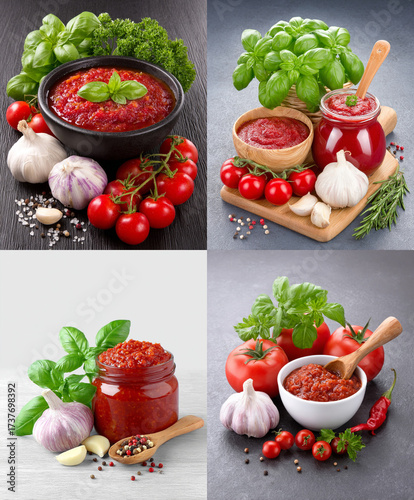 collage of fresh vegetables