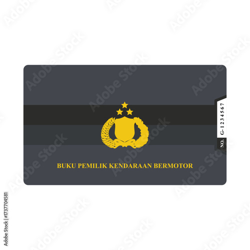 Indonesian Motor Vehicle Registration Book 