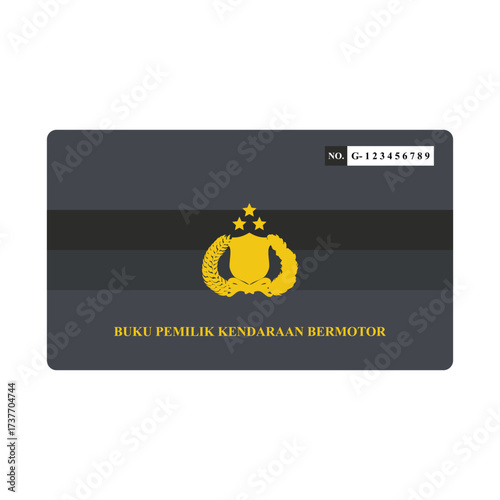 Indonesian Motor Vehicle Registration Book 