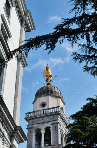 Udine , Italy  , angel of the  church of Santa Maria in Castello