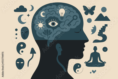 Mind Expansion and Spiritual Awakening Illustration