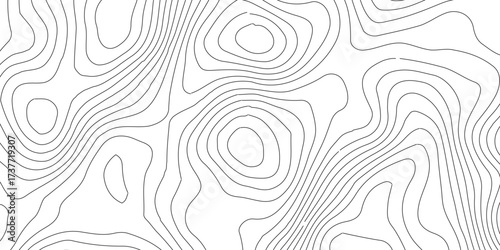 Topographic map background geographic line map with elevation assignments. Abstract digital topographic contour map concept space geometric strip grid line.Topography and geography map grid abstract,
