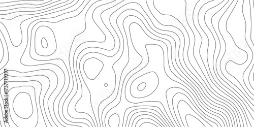 Topographic map background geographic line map with elevation assignments. Abstract digital topographic contour map concept space geometric strip grid line.Topography and geography map grid abstract,