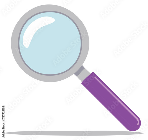 Magnifying Glass with Purple Handle - Focus, Investigation, Discovery Tool