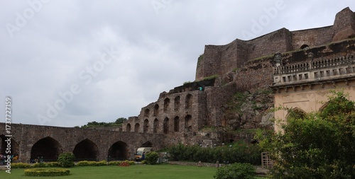 Canvas Print The ruins of  Golkonda fort of Hyderabad in India