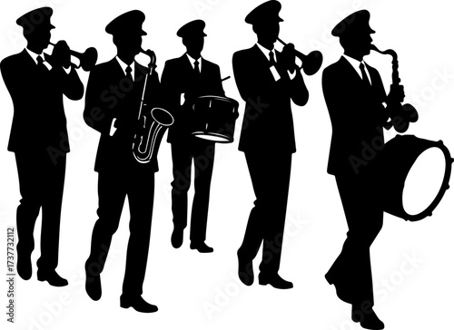 Parade Music Makers: Marching Band Silhouettes Bundle