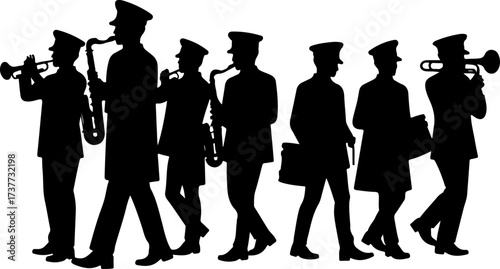 Parade Music Makers: Marching Band Silhouettes Bundle