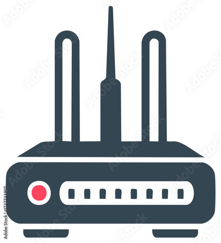 Wireless Wi-Fi Router Internet Network Connectivity Device Icon