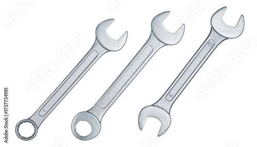 Wallpaper Mural Modern wrench tool set isolated on transparent background Torontodigital.ca
