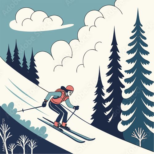 skier on the slope