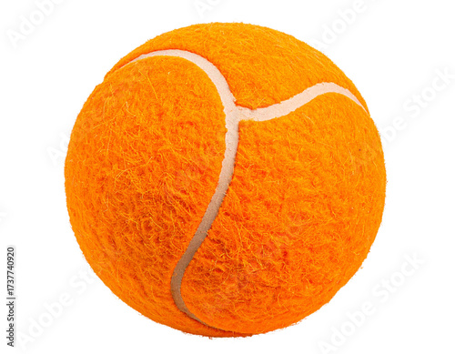 Orange Tennis Ball Dynamic Angle PNG