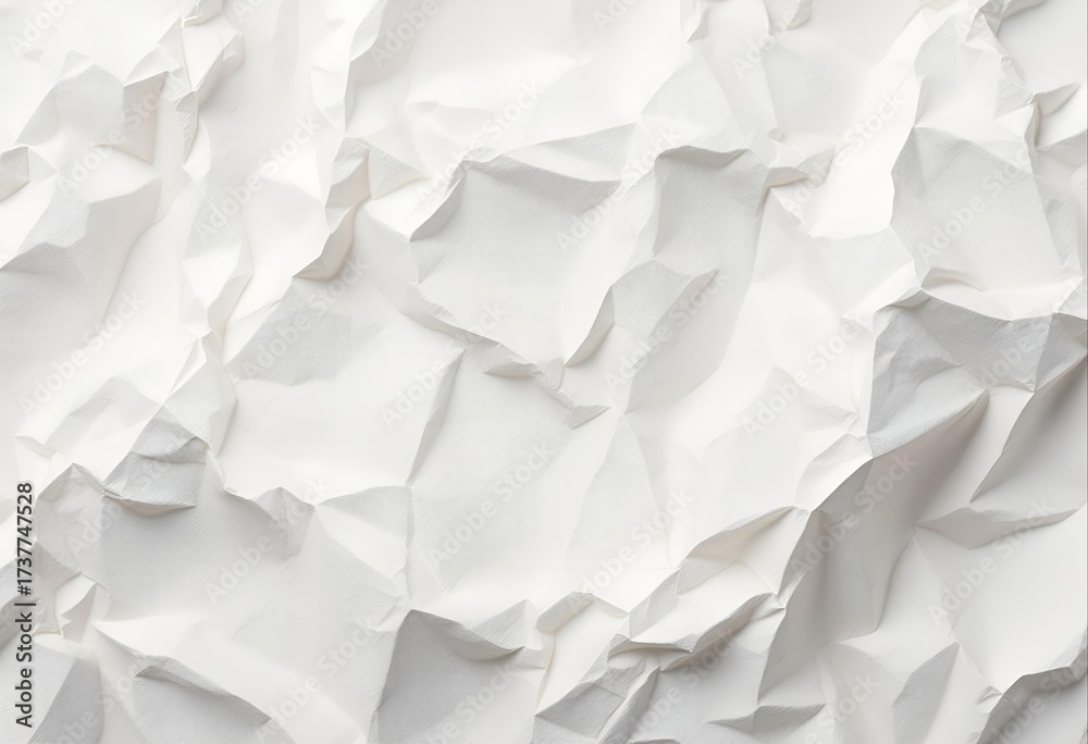 custom made wallpaper toronto digitalClose-up of a crumpled white paper texture with creases and folds against a plain background