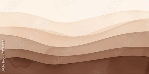 Abstract Brown Landscape With Subtle Tonal Variations in Earthy Hues