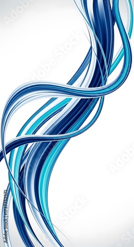 Abstract Blue Swirls - A Dynamic and Modern Design Element.