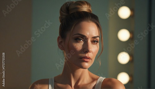 Attractive woman showcasing attractive hair style