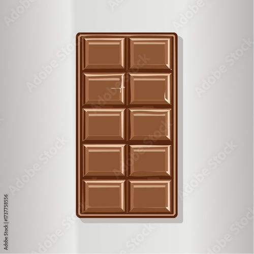 Tablette de chocolat, isolé, gourmandise