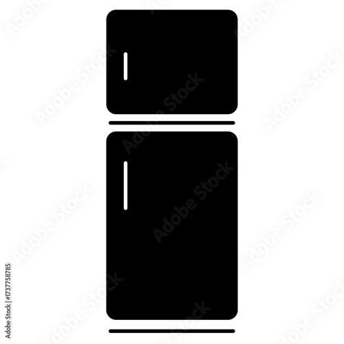 fridge icon isolated on white background, vector illustration.